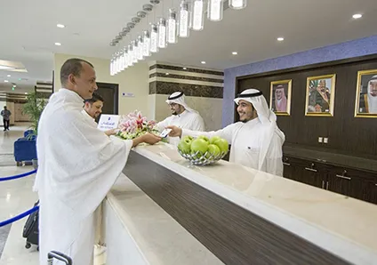 Reception Area in Grand Makkah Hotel